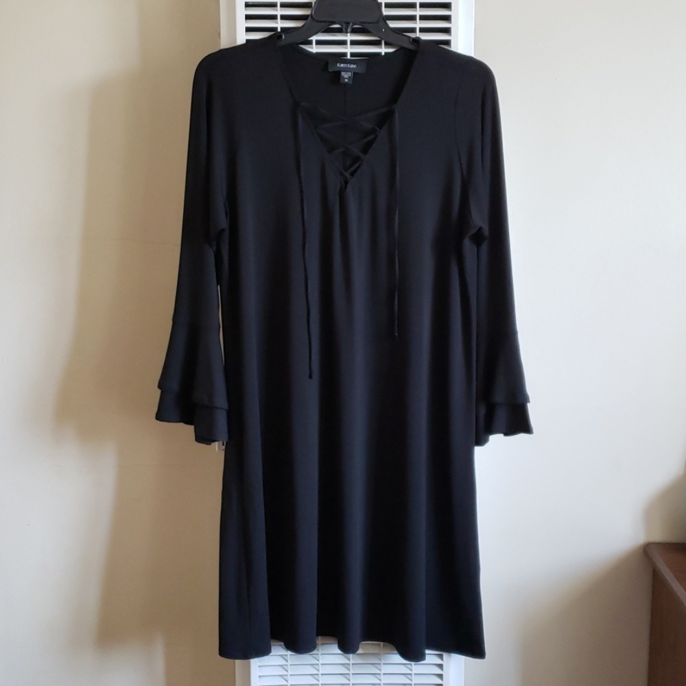 NWOT Black Swing Dress W/ Bell sleeves